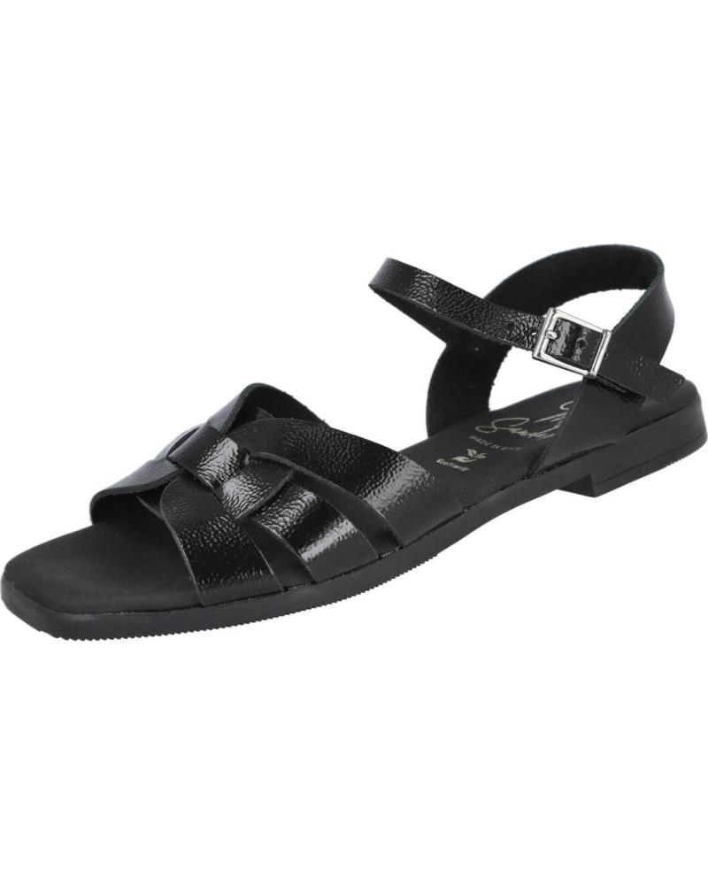 OH MY SANDALS 5813 SANDALIAS PLANAS PIEL MUJER NEGRO