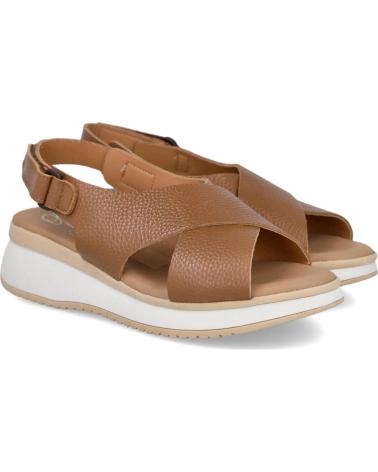 OH MY SANDALS 5943 SANDALIAS PLANAS CRUZADAS MUJER ROBLE