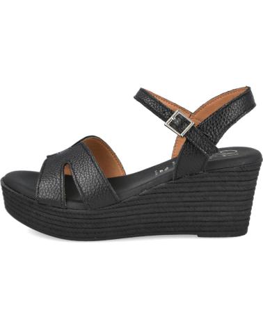 OH MY SANDALS 5720 SANDALIAS DE PIEL CON CUNA PARA MUJER NEGRO