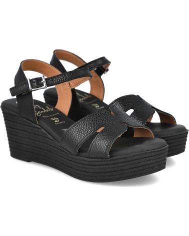 OH MY SANDALS 5720 SANDALIAS DE PIEL CON CUNA PARA MUJER NEGRO