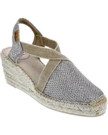 Sapatos de Mulher TONI PONS ALPARGATAS MUJER MODELO TRITONT COLOR PLATA PLATI PLATI