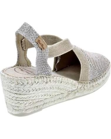 Sapatos de Mulher TONI PONS ALPARGATAS MUJER MODELO TRITONT COLOR PLATA PLATI PLATI
