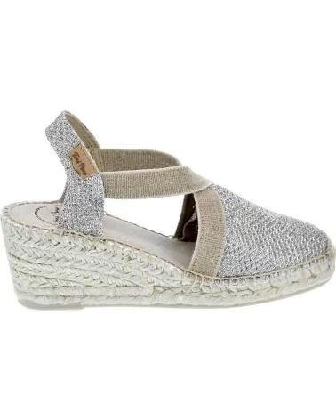 Sapatos de Mulher TONI PONS ALPARGATAS MUJER MODELO TRITONT COLOR PLATA PLATI PLATI