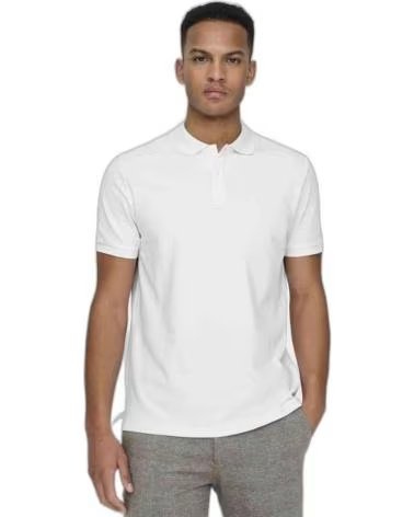 ONLY POLO DE MANGA CORTA SONS 22029044-WHITE EN PARA HOMBR BLANCO