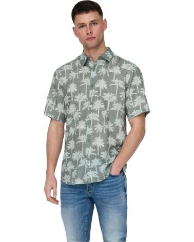 ONLY CAMISA SONS 22028516-DARKFOREST EN PARA HOMBRE AZUL