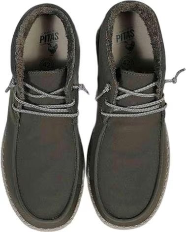 WALK IN PITAS ZAPATOS DE LONA PITAS EN PARA HOMBRE VERDE