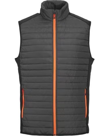 JACK AND JONES CHALECO ACOLCHADO & CON CREMALLERA EN CONTRASTE GRIS