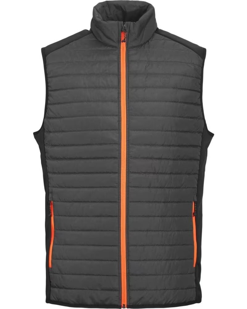 JACK AND JONES CHALECO ACOLCHADO & CON CREMALLERA EN CONTRASTE GRIS