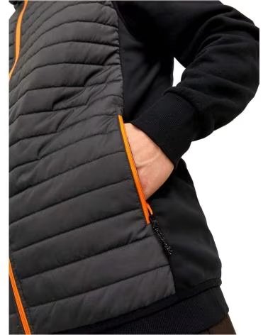 JACK AND JONES CHALECO ACOLCHADO & CON CREMALLERA EN CONTRASTE GRIS