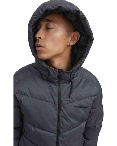 JACK AND JONES CHAQUETA JACKJONES 12238849-DARK GREY MELANGE EN PARA NEGRO