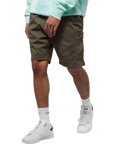 REELL BERMUDA CARGO FUNCIONAL EN ALGODÓN RESISTENTE VERDE