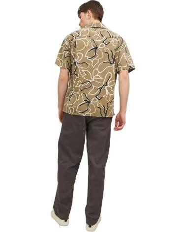 JACK AND JONES CAMISA JACKJONES 12202240-COVERT GREEN EN PARA HOMBRE MARRON