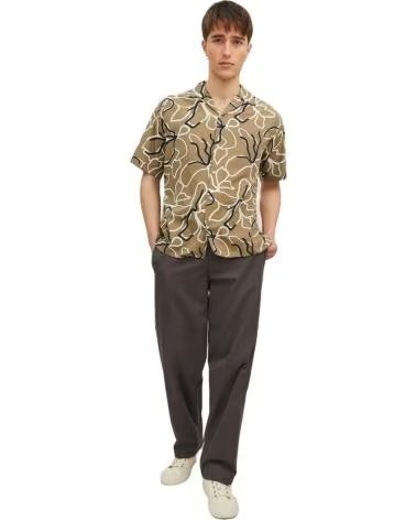 JACK AND JONES CAMISA JACKJONES 12202240-COVERT GREEN EN PARA HOMBRE MARRON