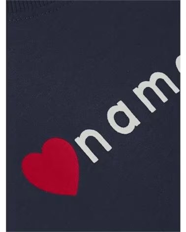 NAME IT SHORT SLEEVE T-SHIRT WITH LOGO AND HEART PRINT AZUL