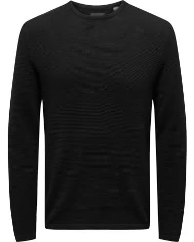 ONLY SUDADERA SONS 22016980-BLACK EN PARA HOMBRE NEGRO