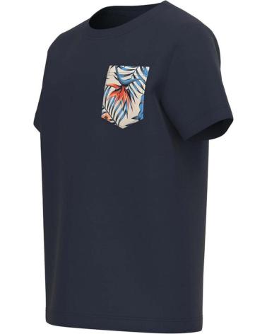 NAME IT CAMISETA DE MANGA CORTA CON BOLSILLO ESTAMPADO AZUL