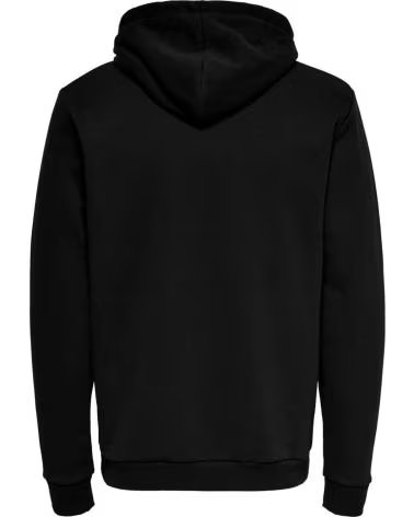 ONLY SUDADERA CON CAPUCHA 22018685-BLACK EN PARA HOMBRE NEGRO