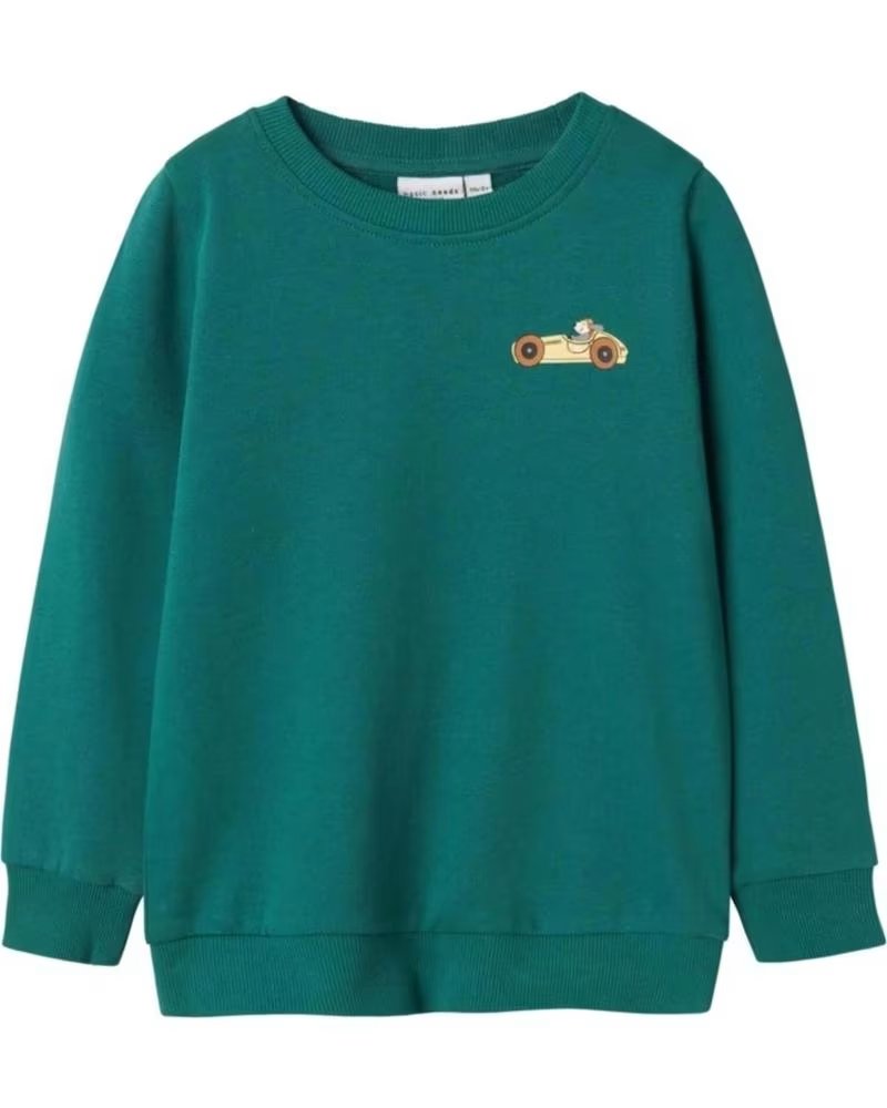 NAME IT NAME IT SWEATSHIRT WITH CAR PRINT VERDE