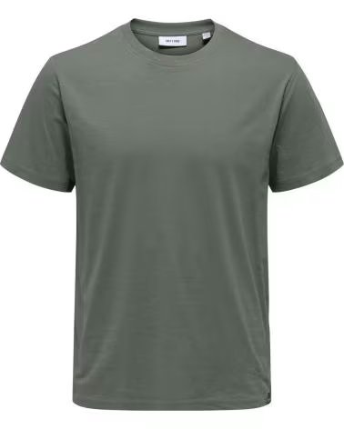 ONLY CAMISETA DE MANGA CORTA SONS 22025208-CASTORGRAY EN PAR GRIS