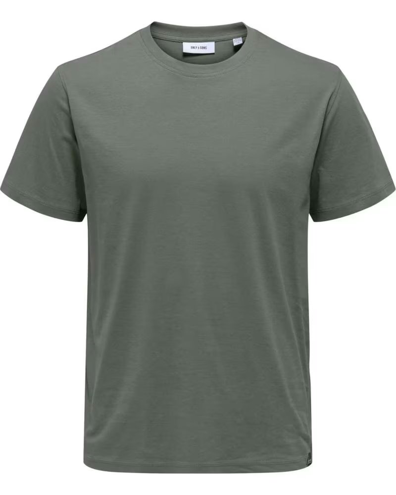 ONLY CAMISETA DE MANGA CORTA SONS 22025208-CASTORGRAY EN PAR GRIS
