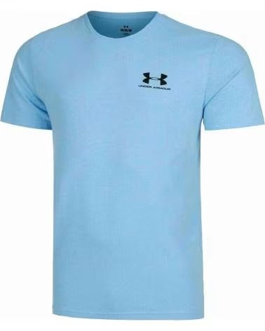 UNDER ARMOUR CAMISETA UNDER ARMOUR DE MANGA CURTA COM LOGO AZUL