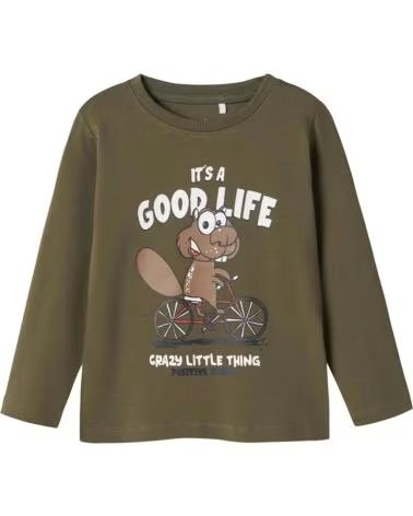 NAME IT LANGARMSHIRT ´GOOD LIFE´ NAME IT VERDE