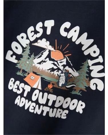 NAME IT CAMISETA DE MANGA LARGA CON ESTAMPADO FOREST CAMPING AZUL