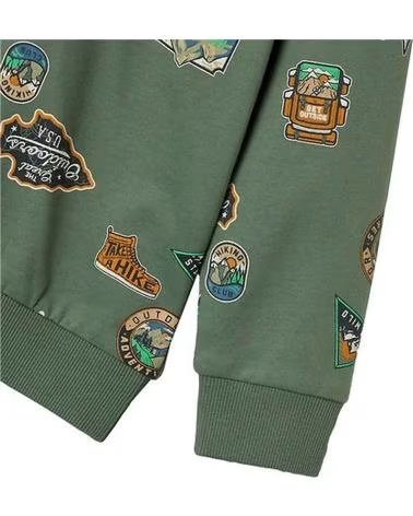 NAME IT NAME IT SWEATSHIRT WITH GRAPHIC PRINT VERDE