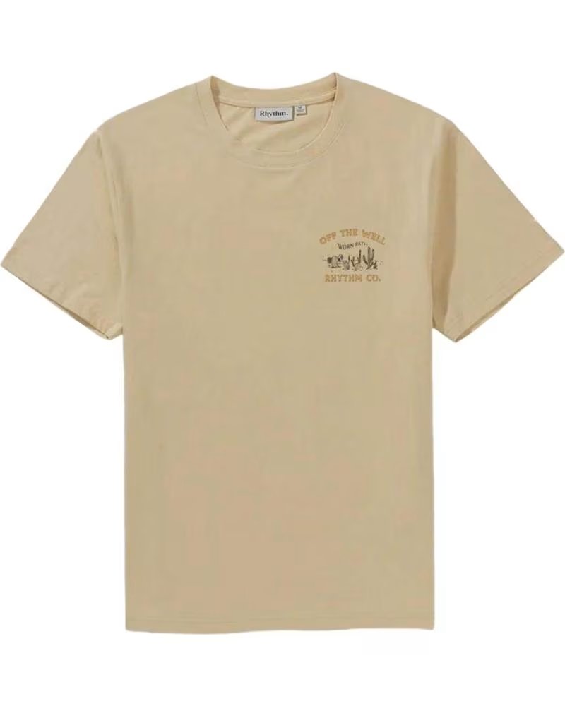 RHYTHM CAMISETA DE MANGA CORTA 0724MPT04-SAND EN PARA HOMBRE BEIGE