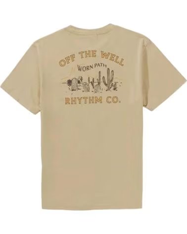 RHYTHM CAMISETA DE MANGA CORTA 0724MPT04-SAND EN PARA HOMBRE BEIGE