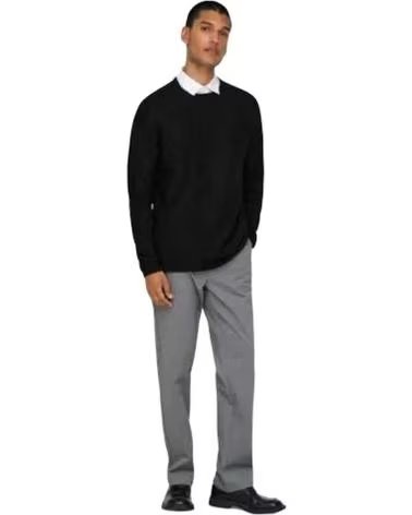 ONLY SUDADERA SONS 22032538-BLACK EN PARA HOMBRE NEGRO