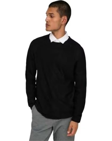 ONLY SUDADERA SONS 22032538-BLACK EN PARA HOMBRE NEGRO