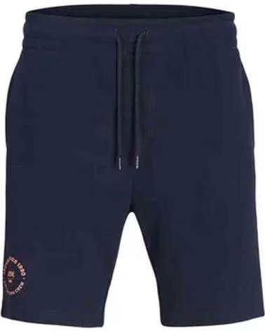JACK AND JONES BERMUDA DE FELPA CON CORDÓN AJUSTABLE Y LOGO SKY CAPTAIN