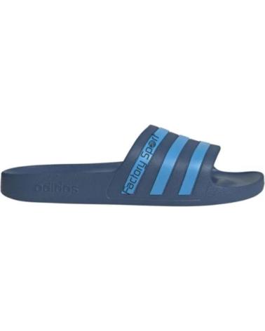 ADIDAS CHANCLAS ADILETTE AQUA CON BANDAS LATERALES MARINO-AZUL