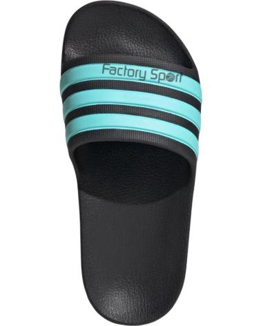 ADIDAS CHANCLAS ADILETTE AQUA K NEGRO Y VERDE AGUA NEGRO-VER AG