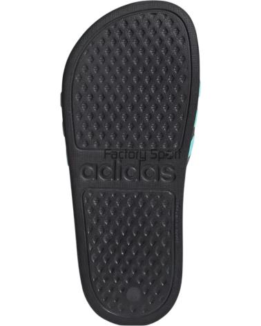ADIDAS CHANCLAS ADILETTE AQUA K NEGRO Y VERDE AGUA NEGRO-VER AG