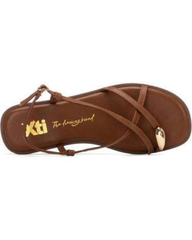XTI SANDALIAS PLANAS 145358 EN COLOR PARA MUJER CAMEL