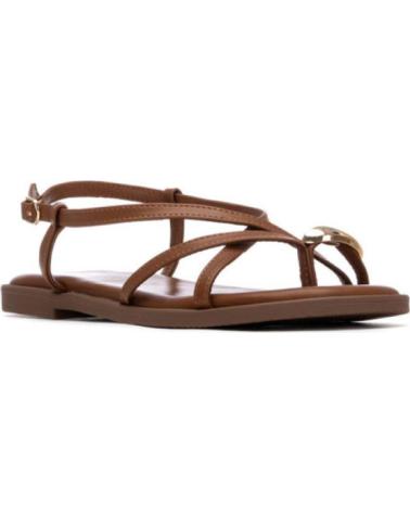 XTI SANDALIAS PLANAS 145358 EN COLOR PARA MUJER CAMEL