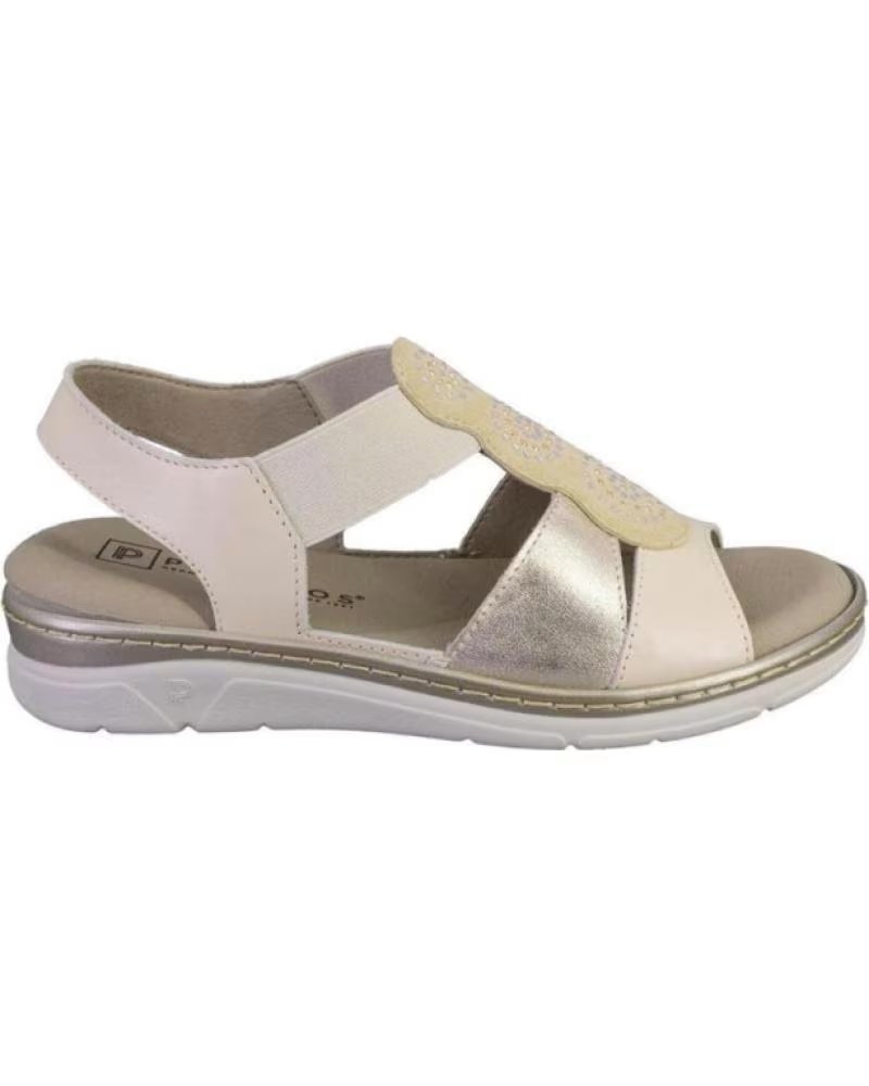 PITILLOS SANDALIAS 11002 EN NEGRO PARA MUJER CREMA