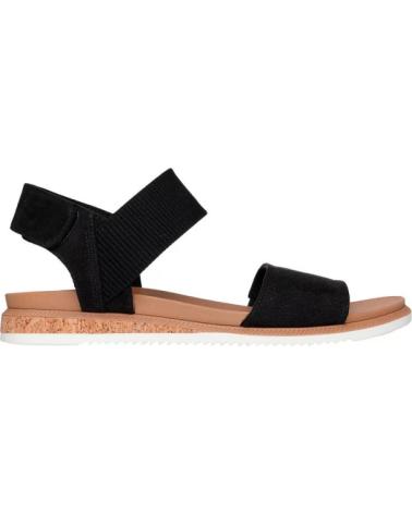 SKECHERS SANDALIAS BOBS DESERT KISS LOW TOP NEGRO