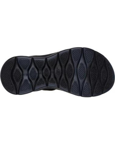 SKECHERS SANDALIAS PLANAS MUJER GO WALK FLEX SANDAL - NEGRO