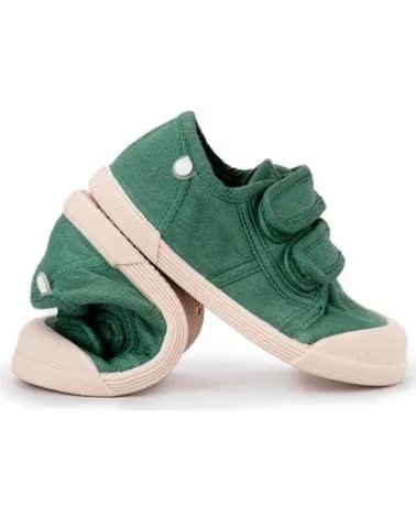 IGOR BASKETS EN TOILE IGOR 10333 AVEC FERMETURE VELCRO VERDE