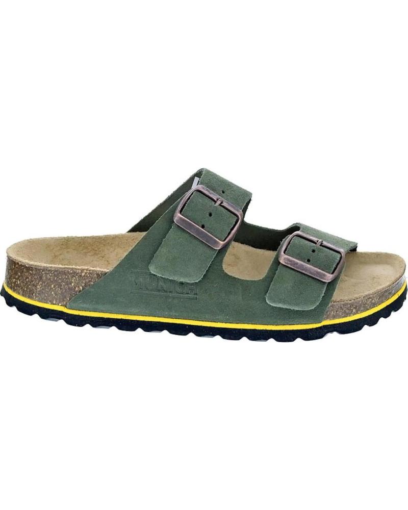 MUNICH SANDALIAS SUNGAI 03 MUNICH CON DOBLE HEBILLA Y SUELA ERGONÓMICA VERDE