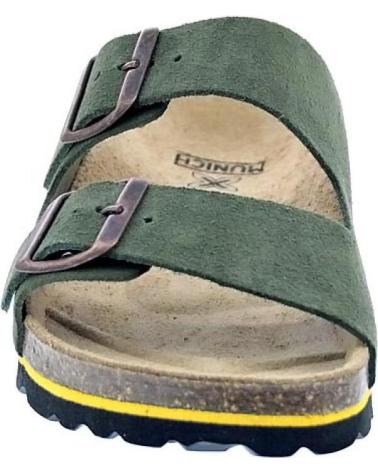 MUNICH SANDALIAS SUNGAI 03 MUNICH CON DOBLE HEBILLA Y SUELA ERGONÓMICA VERDE