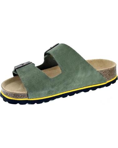 MUNICH SANDALIAS SUNGAI 03 MUNICH CON DOBLE HEBILLA Y SUELA ERGONÓMICA VERDE