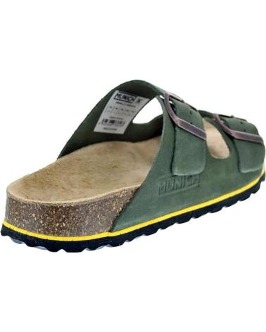 MUNICH SANDALIAS SUNGAI 03 MUNICH CON DOBLE HEBILLA Y SUELA ERGONÓMICA VERDE