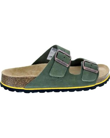 MUNICH SANDALIAS SUNGAI 03 MUNICH CON DOBLE HEBILLA Y SUELA ERGONÓMICA VERDE