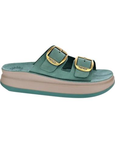FANTASY SANDALS SANDALIAS PLATAFORMA FANTASY ZEFI CON HEBILLAS VERDE
