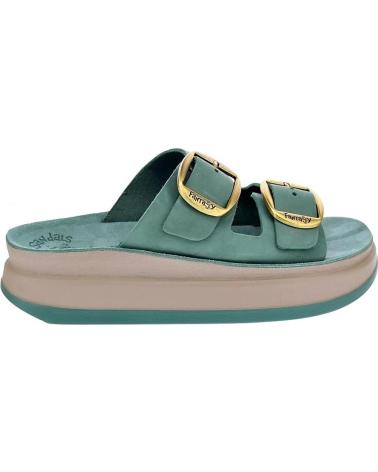 FANTASY SANDALS SANDALIAS PLATAFORMA FANTASY ZEFI CON HEBILLAS VERDE