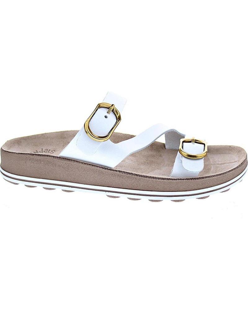 FANTASY SANDALS SANDALIAS MARTA CON HEBILLAS AJUSTABLES BLANCO